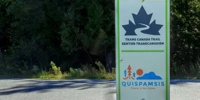 Trans Canada Trail sign.