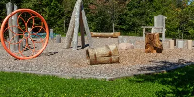 Playground structures and areas