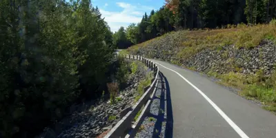 Paved walking trail.