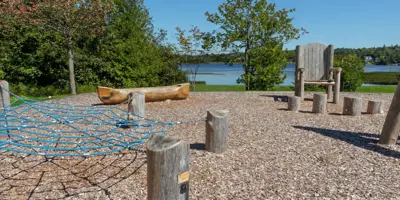 Playground structures and areas